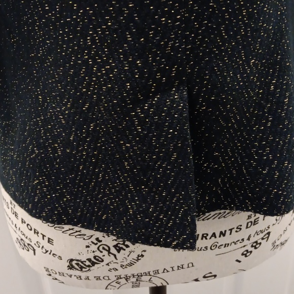 Talbots Black and gold thread blazer - Picture 7 of 9